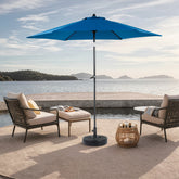 Haoyye Outdoor Patio Umbrella Market Table Umbrella with Push Button Tilt and Crank Handle 6 Sturdy Ribs Wind Resistant Canopy for Backyard Deck Pool Garden Use Base Not Included